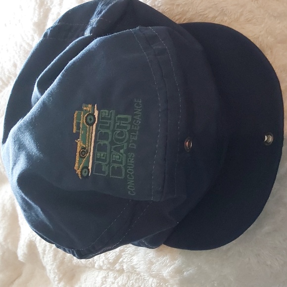 Vintage Flat Newsboy Blue Pebble Beach Concours D'Elegance - Picture 8 of 10